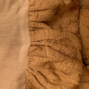 Dust ruffle, 20.5" drop, Ethan Allen damask